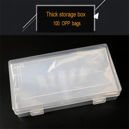 Thick Banknote Protective Bags – 100 OPP Storage Bags for Collecting and Preserving Currency & Commemorative Notes