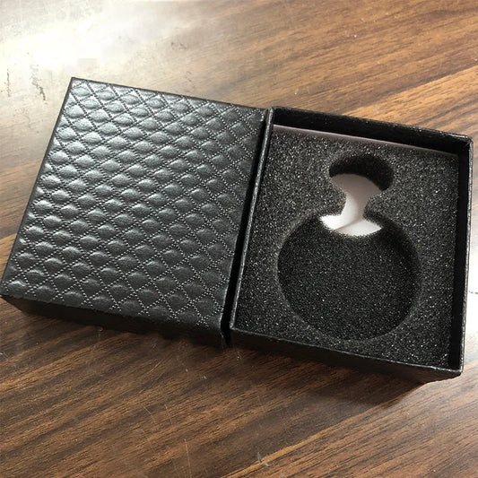 Diamond Pattern Jet Black Pocket Watch Box – A Luxury Organizer for Men’s Jewellery