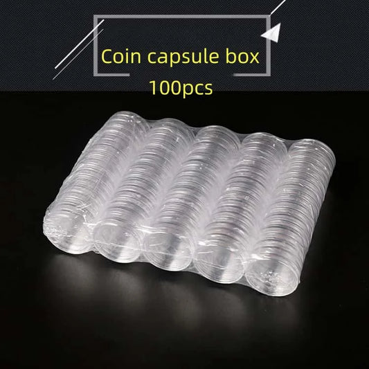 100 Clear Coin Capsules – Inner Diameter Storage for Statue of Liberty & Commemorative Coins