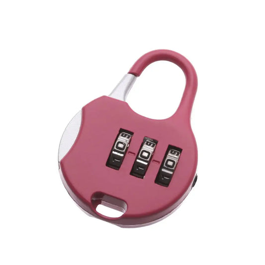 3-Digit Combination Code Lock – Zinc Alloy Security Padlock for Travel Luggage, Suitcases & Outdoor Lockers