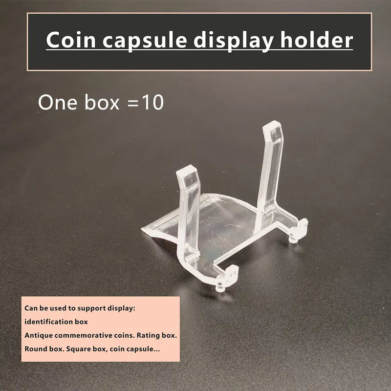 Coin Capsule Display Shelf – Bracket Stand for Coin & Bronze Medal Display and Identification