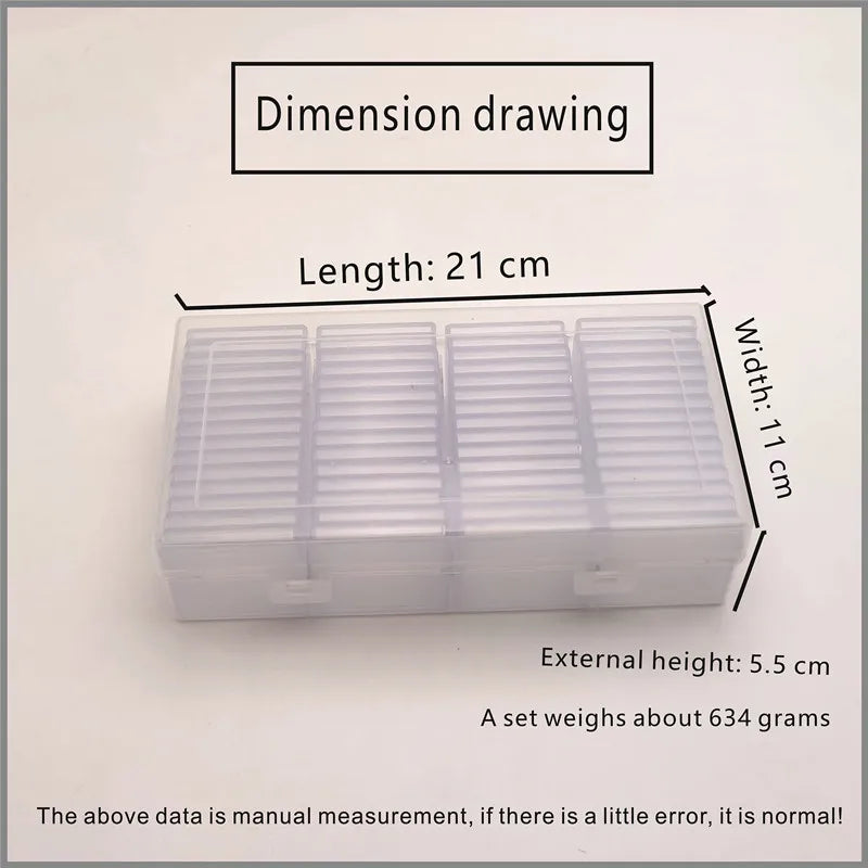 60-Piece Commemorative Coin Storage Set – Adjustable 30mm & 40mm Square and Round Boxes for Coin Collection